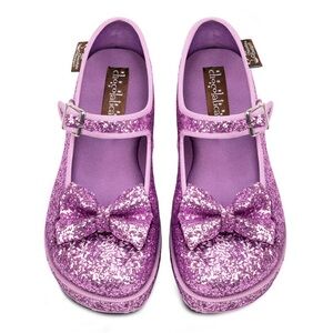 Chocolaticas purple glitter platform new without box womens size 10